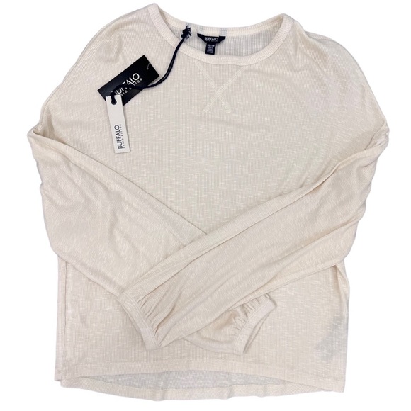 NWT $49 Buffalo Davin Britton Stretchy Long Sleeve Top XS Runs Large - Picture 2 of 6